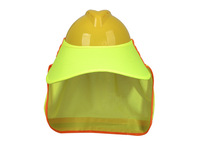 Gorra de protección solar de alta temperatura para verano, toldo reflectante fluorescente de alta visibilidad, sombrero duro fresco y transpirable