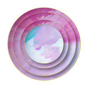 <span class=keywords><strong>2021</strong></span>ขอบทองพรรคบนโต๊ะอาหารจานแต่งงานเป็นกลุ่มที่ดีที่สุดสีขาวกระดูกจีนชุดอาหารค่ำ - Product Image 5