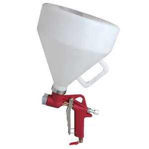 Square Gravity Feed 3 Nozzle Air Hopper Texture Spray Gun Paint Texture Tool Drywall Wall Painting Pneumatic Texture Sprayer