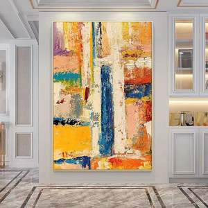 Grande peinture abstraite moderne à la palette, texture, <span class=keywords><strong>acrylique</strong></span>, sur toile, peinte à la main, salon, chambre à coucher, cadeau, peinture à l'huile, cadre - Product Image 2