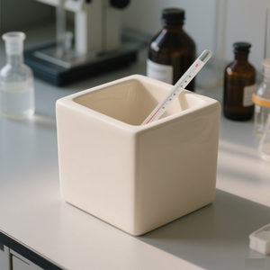 Crisoles de Cerámica de Alúmina Resistentes a Altas Temperaturas con Tapa para Fundición Industrial - Product Image 5