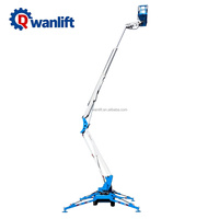 Plateforme élévatrice araignée Wanlift 8m-24m, plateforme élévatrice araignée compacte à chenilles pour les travaux de construction et d'entretien des arbres