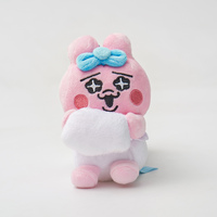 Porte-clés en peluche lapin rose mignon avec trois expressions faciales vives et décorations délicates, taille compacte, cadeau adorable pour les filles