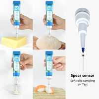 pH-mètre 7-en-1 PH60S-Z avec calibration automatique 1-3 points -2~16pH, kit testeur de pH portable avec application mobile pour aliments, solides et liquides visqueux