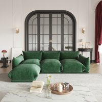 Canapé modulaire réglable en velours vert moderne Voxhome Arflex en bois massif par Mario Marenco Home Furniture