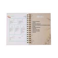 Vente en gros impression personnalisée couverture rigide spirale auto-soin planificateur Manifestation papier Journal carnets