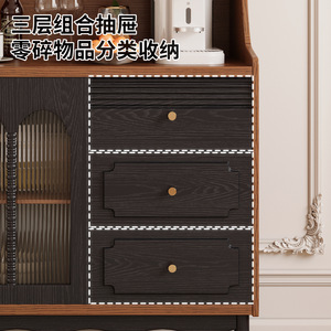 Ash Wood Solid Wood <b>Sideboard</b> With Storage For Living Room And Home Use - Product Image 4