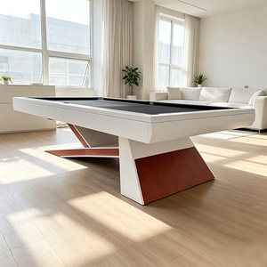 Table de billard et de salle à manger 2 en 1 de style vintage, en bois massif avec pieds tournés, table de jeu d'intérieur avec plateau amovible - Product Image 4