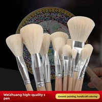 Pinceau à peinture en laine douce de haute qualité, stylo S, pinceau pour remplir la couleur, colle pour verre, céramique, or, argent, pinceaux de peinture