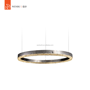 Luxury <b>Chandelier</b> Ring Honeycomb stainless steel+K9 crystal Mirror <b>Chrome</b> Dining Room - Product Image 4