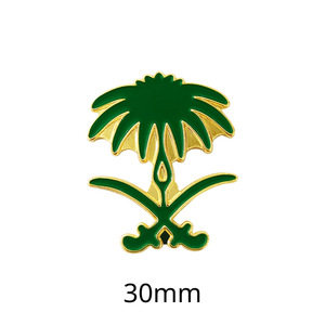 Pegatinas personalizables de metal para teléfono móvil, Oriente Medio, Arabia Saudita, Emiratos Árabes Unidos, Palestina, Jordania, insignias grabadas, regalos para festivales, venta al por mayor - Product Image 5
