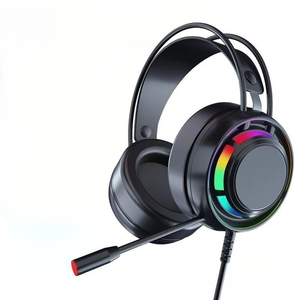 Ensemble d'écouteurs de jeu RGB personnalisés, casque filaire/sans fil avec micro détachable, réduction du bruit, son surround - Product Image 1