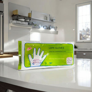 Gants jetables en polyéthylène chloré Jiada pour le lavage de la vaisselle, le lavage des légumes, la cuisson et la préparation des écrevisses - Product Image 1
