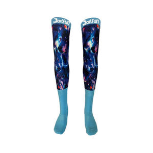 Haute qualité Performance cuisse haute <span class=keywords><strong>compression</strong></span> cyclisme Fitness Badminton chaussettes impression personnalisée Motocross <span class=keywords><strong>course</strong></span> genouillère chaussettes - Product Image 3