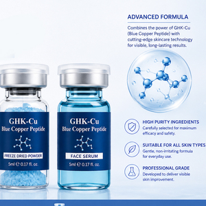 5ml GHK-Cu Péptido <span class=keywords><strong>de</strong></span> Cobre Azul en <span class=keywords><strong>Polvo</strong></span> Liofilizado, Esencia para la Piel, Tratamiento para el Acné, Reparación Cutánea, <span class=keywords><strong>Polvo</strong></span> <span class=keywords><strong>de</strong></span> Péptidos Antienvejecimiento, Venta al por Mayor - Product Image 3