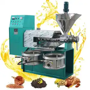 6YL-125A Automatic Screw Easy Operating Sesame Oil Press Castor Oil Processing Cold Press Olive Oil Machine