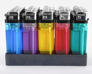 Mini Lighters and Maxi Lighters J6 Custom Vintage and Modern Design Lighter <b>Tray</b> of 53 Pcs for Outdoor Travel - Product Image 2