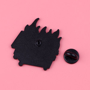 6000 diseños en stock de broches de metal esmaltado para sombrero, cuello y pin, con motivos de basurero, serie Word, 1 unidad por bolsa OPP - Product Image 5