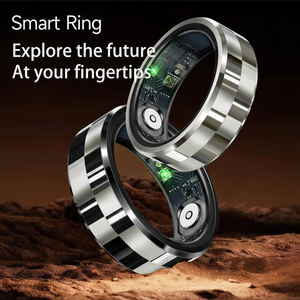 เคสชาร์จแหวนอัจฉริยะ, อัตราการเต้นของหัวใจ, ความดันโลหิต, ออกซิเจนในเลือด, การตรวจสอบการนอนหลับ, แหวนอัจฉริยะสำหรับทุกเพศ - Product Image 1