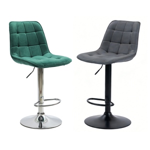 Chaises de bar modernes de style nordique, réglables en hauteur, pour îlot de cuisine, pivotantes, hautes, pour café - Product Image 1