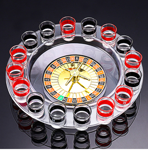 Trò Chơi Roulette Thủy Tinh Quà Tặng Mới Lạ Trò Chơi Tiệc Uống Rượu 16 Chiếc Trò Chơi Người Lớn Khá Kỳ Lạ Màu Trắng/Đen Cho Người Lớn Trò Chơi Đêm - Product Image 2