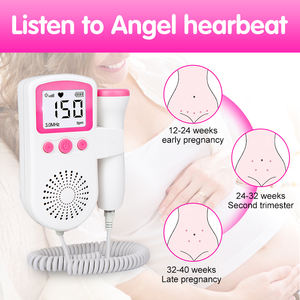 Detektor detak jantung ultrasonik saku, Monitor detak jantung bayi dan kehamilan, <span class=keywords><strong>Doppler</strong></span> janin kehamilan - Product Image 6