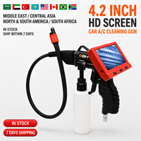 Endoscope portatif pratique avec pulvérisateur de nettoyage et caméra HD - Conception portable pour une inspection rapide et facile des tuyaux