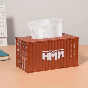 Quà Tặng Khuyến Mãi Tùy Chỉnh Hộp Khăn Giấy Chất Lượng Cao Mô Hình Container Vận Chuyển Thu Nhỏ - Product Image 4