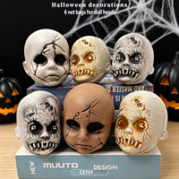 Meilleures ventes Halloween 2026 : Accessoires de simulation, Tête de poupée en sac filet, Décorations d'ambiance pour maison hantée et pièce secrète