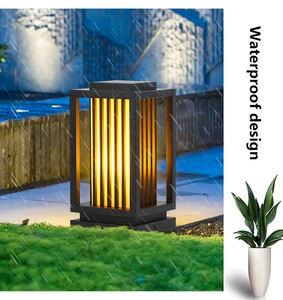 Nueva llegada bolardo al aire libre luces de jardín camino IP65 impermeable puerta poste jardín césped luces - Product Image 1