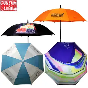 Werbe geschenke Fabrik preis 135cm Durchmesser 60 Zoll Arc Golf Regenschirme