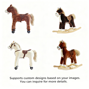 <span class=keywords><strong>Cavallo</strong></span> Giocattolo Meccanico da Equitazione per Bambini <span class=keywords><strong>con</strong></span> Ruote in Peluche in Vendita - Product Image 6