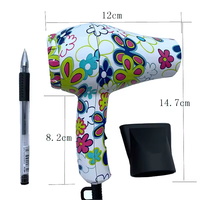 Sèche-cheveux portable mini avec moteur AC et buse concentratrice 800W-1200W pour camping-car, extérieur, hôtel et voyage - Alimentation véhicule/CA
