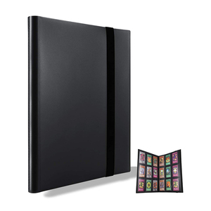 BLACK 9 Pockets PP Matte Poke Mon Magic Sleeve Yugioh Trading Card Binder