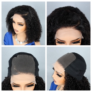 Chất Lượng Hàng Đầu Ngắn Kinky Tóc Giả Kinky Twist Tóc Giả Giá Rẻ Giá Tóc Con Người Ngắn Bob Tóc Giả Cho Màu Đen Kinky Xoăn Phụ Nữ Ngắn 10 <span class=keywords><strong>Inch</strong></span> - Product Image 4