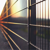 Universiteitsgebied 868 Twin Wire Yard Fence Hoge Dichtheid Gelaste Gaasomheining 6ft PVC Gecoate Ranch Campus Woon-/Leszone