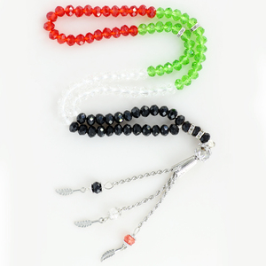 Cuentas de oración de Rosario musulmán de cristal al por mayor para la fabricación de joyas collar de cuentas de cristal Rondelle facetadas de 6MM 99 Uds Zhubi