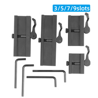 ECHAIN FactorySale 3/5/7/9 Slot QD Quick Release 20mm Mount Aluminium Alloy Aksesori Taktis untuk Berburu di Luar Ruangan