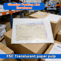 Pochette d'expédition autocollante en papier sulfurisé biodégradable sans plastique |   Portefeuille pour documents recyclable, couleur personnalisée, écologique