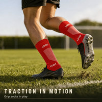 Chaussettes de football haute performance, chaussettes de compression pour le football, chaussettes antidérapantes pour le sport, chaussettes pour entraînement professionnel