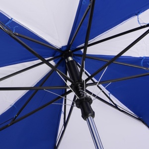 Hot Selling Semi Automatic Blue White Wooden Handle Custom logo Umbrella 2 Fold for Portable Golf Umbrella Custom logo Windproof - Product Image 2