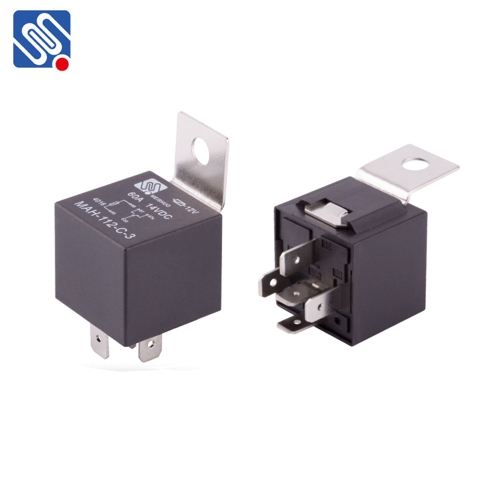 Meishuo MAH-S-112-C-3 Waterproof Type Universal Automotive 30a 12 Volt Auto Relay 12v 40a