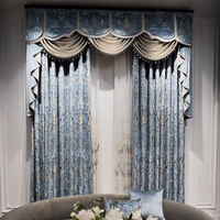 Rideaux de plafond en velours de luxe pour chambre à coucher, style européen et américain, voilages de grande taille pour salon