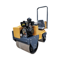 Petit rouleau compresseur: tambour en acier vibrant à main de 2 tonnes, simple ou double, compacteur de sol vibrant à asphalte/pelouse de 1.5 tonnes