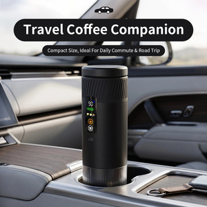 New <b>Portable</b> Espresso Machine with Metal Stand LED Display Fast Heating Battery Powered Travel <b>Coffee</b> <b>Maker</b> for Outdoor OEM Logo - Product Image 3