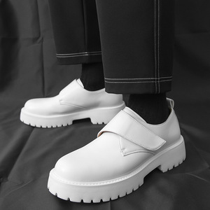 รองเท้าหนังเสริมส้นหนา สไตล์อังกฤษ รุ่นใหม่ประจำปี 2026 แบบสวมสบาย ติดตีนตุ๊กแก - Product Image 1