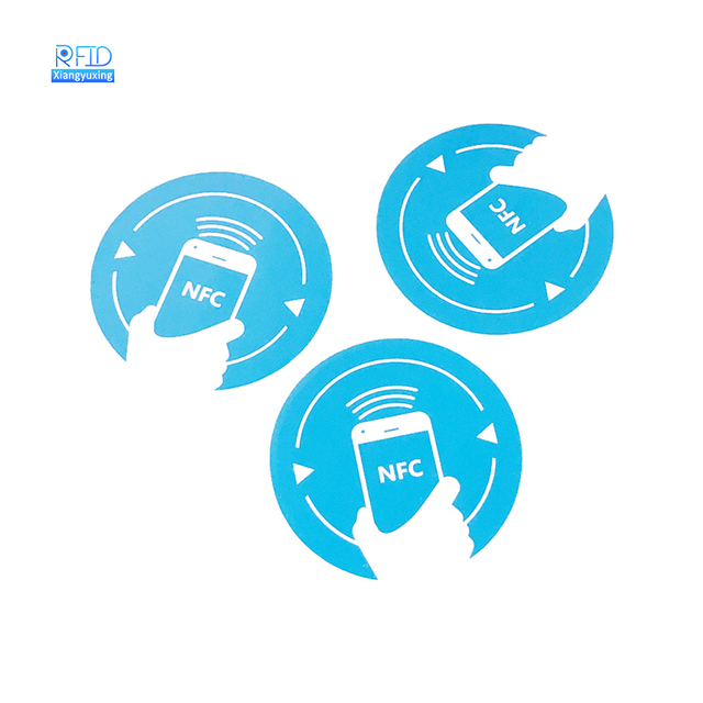 Nfc Sticker 215 13.56mhz ISO14443A Anti-metal Stick on Phone Nfc Chip Rfid for Social Media