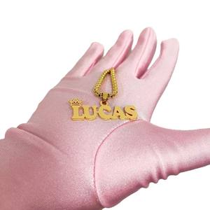 Collar con Colgante Punk de Moda Simple con Nombre en Inglés Personalizado en Acero Inoxidable con Cadena de Eslabones, Regalo para Mujer con Certificación CE - Product Image 6