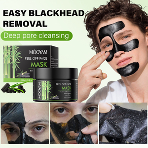 Beauty Bamboo Charcoal <strong>Peel</strong> Black Mask for Women Neutral Odor Vitamin C Herbal Infused Probiotics Mori Soak <strong>Facemask</strong> for - Product Image 5