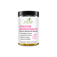 Gummies de créatine monohydrate OEM ODM avec créatine monohydrate pour renforcer les muscles, accélérer la récupération, l'énergie et la cognition